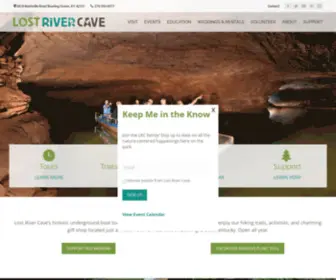 Lostrivercave.com(Lost River Cave) Screenshot
