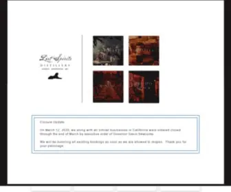 Lostspirits.net(Lost Spirits Distillery) Screenshot