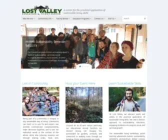 Lostvalley.org(Lost Valley Education Center) Screenshot