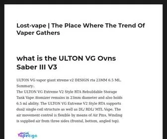 Lostvaping.com(The Place Where The Trend Of Vaper Gathers) Screenshot