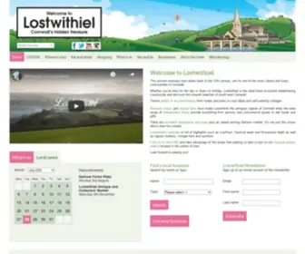 Lostwithiel.org.uk(Antiques capital of Cornwall & ancient stannary town) Screenshot