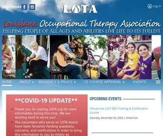 Lota.org(Louisiana Occupational Therapy Association) Screenshot