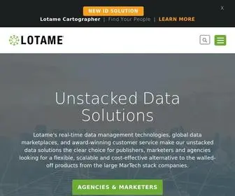 Lotame.com(Data Management) Screenshot