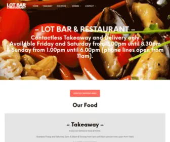 Lotbarandrestaurant.co.uk(Lot Bar and Restaurant) Screenshot