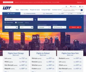 Lot.com(LOT Polish Airlines Netherlands) Screenshot