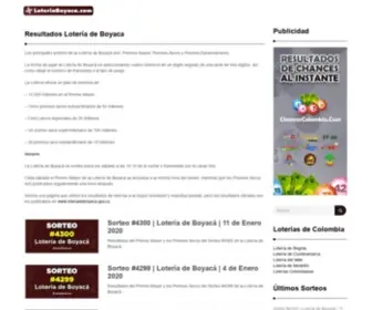 Loteriaboyaca.com(Loteriaboyaca) Screenshot