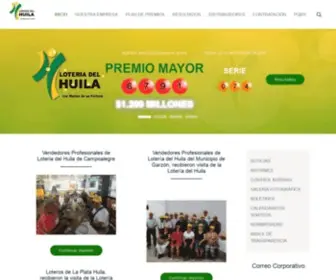 Loteriadelhuila.com Screenshot