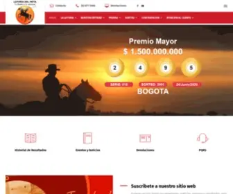 Loteriadelmeta.gov.co(Lotería del Meta) Screenshot