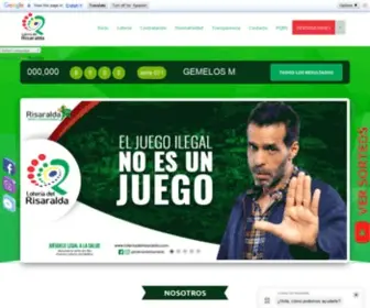 Loteriadelrisaralda.com Screenshot