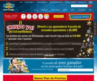 Loteriademedellin.com.co Screenshot