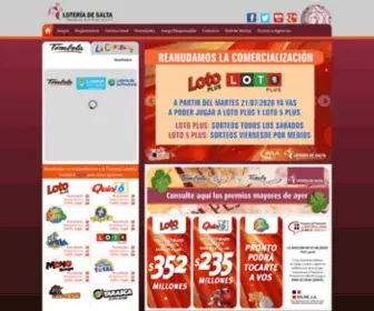 Loteriadesalta.com(Loteria de Salta) Screenshot