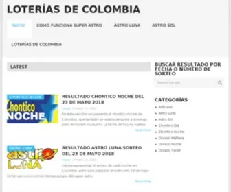 Loteriascolombia.co(Loterias de colombia) Screenshot