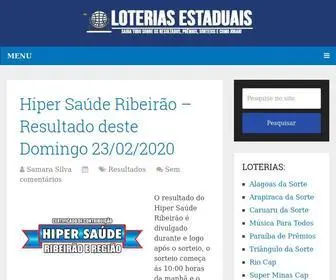 Loteriasestaduais.com.br(Loterias Estaduais) Screenshot