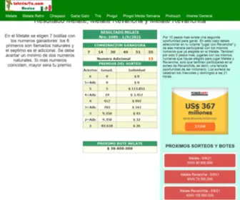Loteriasya.com(Resultado Melate) Screenshot