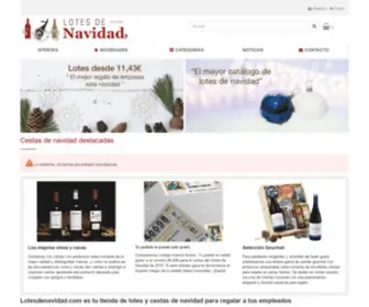 Lotesdenavidad.com(Cestas de Navidad para tu empresa y empleados) Screenshot