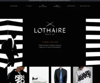 Lothaire.fr(Lothaire magasins de vêtements pour homme) Screenshot