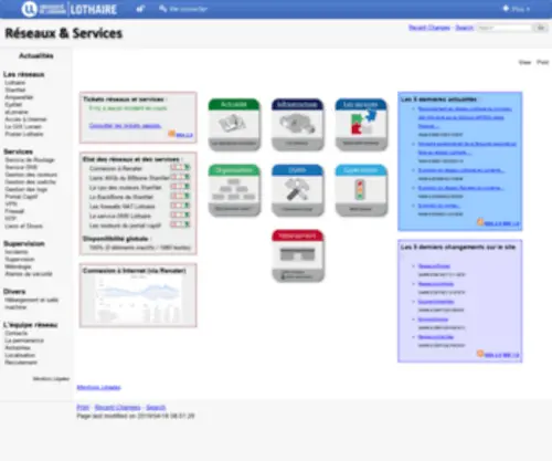 Lothaire.net(Portail des Services) Screenshot