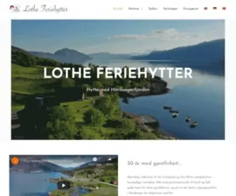 Lotheferie.no(Lothe Feriehytter) Screenshot