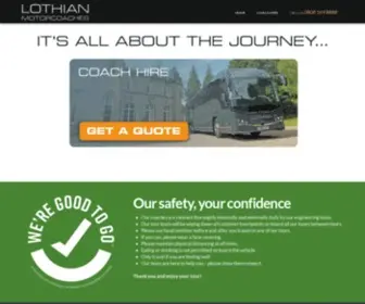 Lothianmotorcoaches.com(Private coach hire and tours throughout Scotland) Screenshot