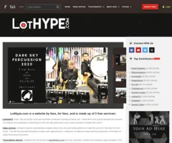 Lothype.com(Marching Arts Entertainment and Services) Screenshot