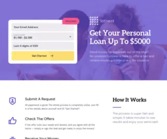 Lotnest.com(Get Your Personal Loan Up To $5000) Screenshot