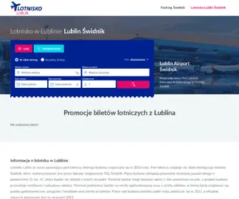 Lotniskolublin.net(Port Lotniczy Lublin Świdnik) Screenshot