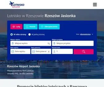 Lotniskorzeszow.com.pl(Port Lotniczy Rzeszów Jasionka) Screenshot