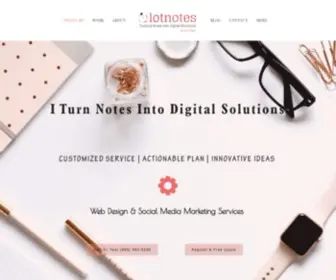 Lotnotes.com(Web Design by Lotty Vargas) Screenshot