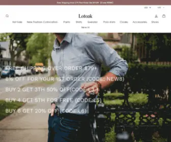 Lotoak.com(Your online wardrobe) Screenshot