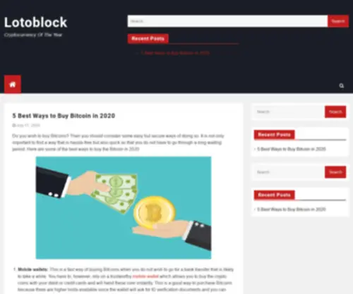 Lotoblock.com(Cryptocurrency Of The Year) Screenshot