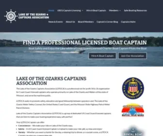 Lotocaptain.com(Lake of the Ozarks Captains Association) Screenshot