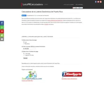 Lotoprcalculadora.com(Calculadora) Screenshot