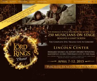 Lotrlincolncenter.com(LORD OF THE RINGS at Lincoln Center) Screenshot