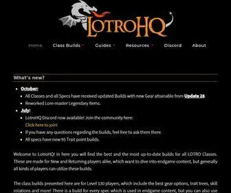 Lotrohq.com(Class Builds) Screenshot