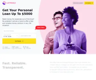 Lotrule.com(Get Your Personal Loan Up To $5000) Screenshot