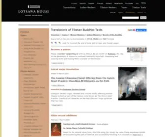 Lotsawahouse.org(Translations of Tibetan Buddhist Texts) Screenshot