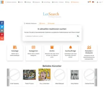 Lotsearch.de(Durchsuchen Sie die Auktionsh) Screenshot