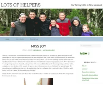 Lotsofhelpers.com(Our family's life in New Zealand) Screenshot