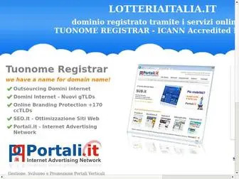 Lotteriaitalia.it(Tuonome Registrar) Screenshot
