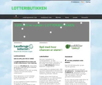 Lotteributikken.dk(Spil med i Varelotteriet og Landbrugslotteriet) Screenshot