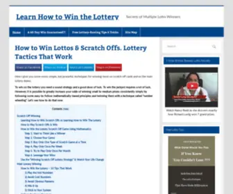Lottery-Winning.com Screenshot