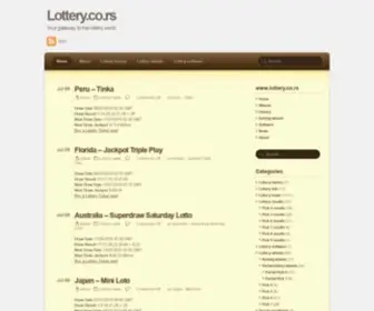 Lottery.co.rs Screenshot