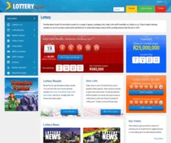 Lottery.co.za Screenshot
