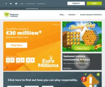 Lottery.ie Screenshot