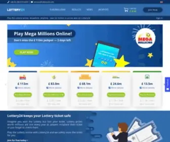 Lottery24.com Screenshot