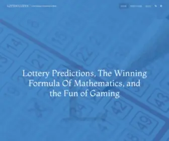 Lotterycodex.com Screenshot