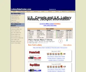 Lotterydatacenter.com Screenshot
