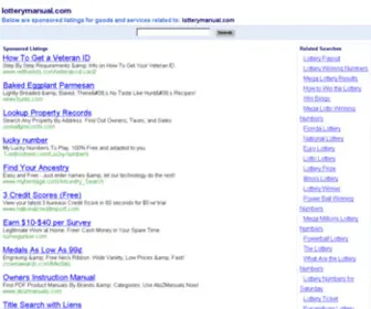Lotterymanual.com Screenshot