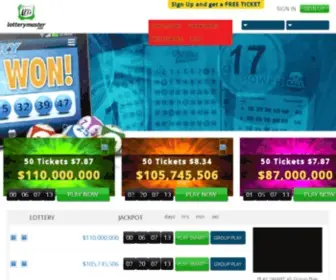 Lotterymaster.com Screenshot