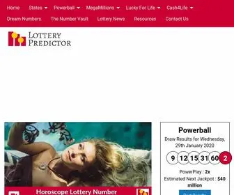 Lotterypredictor.com Screenshot